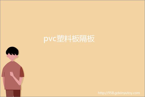 pvc塑料板隔板